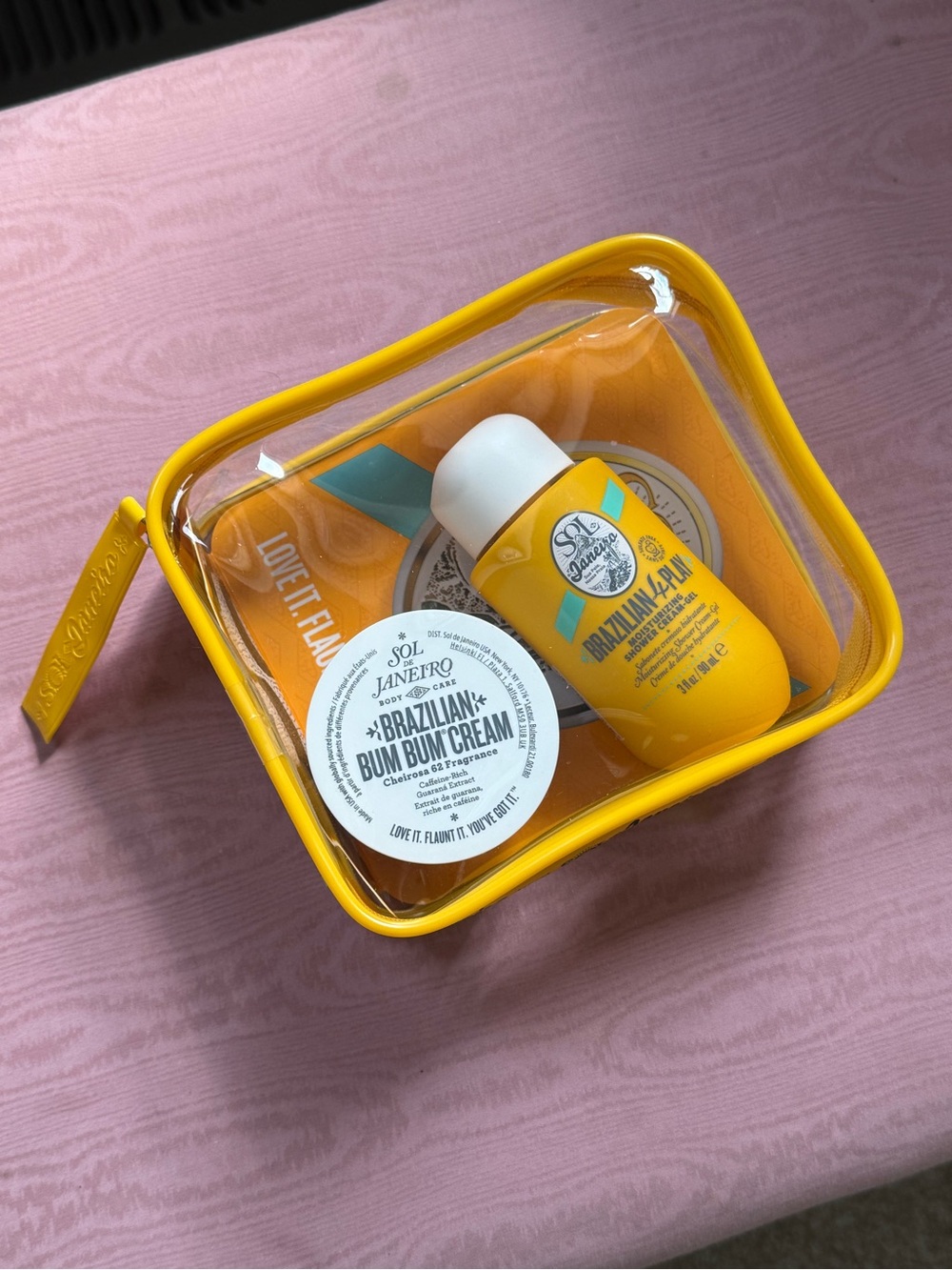 Sol de Janeiro Yellow Brazilian Bum Bum Cream & Body Wash Travel Set